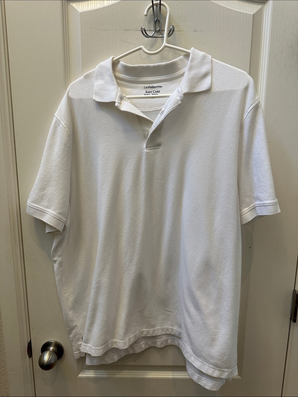 croft & barrow White Men's Short-Sleeve Polo